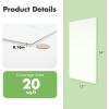 image:imageArt3d 10Pack 24x12 SPC Wall Panels 20 Sqfeet Waterproof Click Lock Panels for Interior Wall Decor Rigid Core Wall Panel for Bathroom Kitchen Living Room Deep Marble GrayPure Marble white