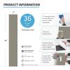 image:imageArt3d 36Pack Peel and Stick Vinyl Plank Flooring Tile 54 Sq Ft SelfAdhesive Floor Tiles with Natural Wood Texture for Living Room Bedroom RV Ash BrownAsh Brown