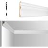 image:imageArt3d 4 Pack Ceiling Crown Molding Trim 8 ft Each for Home or Commercial Ceiling and Wall Transitions UseCovering 32ft White