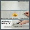 image:imageArt3d Peel and Stick Floor Tile 10Pack 12 x 12in Covers 10 Sqft Waterproof Vinyl Flooring Tiles Self Adhesive for Kitchen Bathroom amp Bedroom  White Grey Vein MarbleWhite Grey Vein Marble