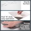 image:imageArt3d Peel and Stick Floor Tile 10Pack 12 x 12in Covers 10 Sqft Waterproof Vinyl Flooring Tiles Self Adhesive for Kitchen Bathroom amp Bedroom  White Grey Vein MarbleGray Marble