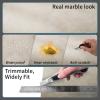 image:imageArt3d Peel and Stick Floor Tile 10Pack 12 x 12in Covers 10 Sqft Waterproof Vinyl Flooring Tiles Self Adhesive for Kitchen Bathroom amp Bedroom  White Grey Vein MarbleSlate