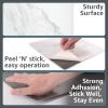 image:imageArt3d Peel and Stick Floor Tile 10Pack 12 x 12in Covers 10 Sqft Waterproof Vinyl Flooring Tiles Self Adhesive for Kitchen Bathroom amp Bedroom  White Grey Vein MarbleWhiteBeige Marble