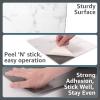 image:imageArt3d Peel and Stick Floor Tile 10Pack 12 x 12in Covers 10 Sqft Waterproof Vinyl Flooring Tiles Self Adhesive for Kitchen Bathroom amp Bedroom  White Grey Vein MarbleBlackWhite Marble