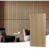image:imageArt3d Wood Slat Acoustic Panels Set of 4  3D Fluted SoundAbsorbing Panels for Walls amp Ceilings Cream OakOak