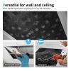 image:imageArt3d Drop Ceiling Tiles 24x24 in White 12Pack 48 Sqft 3D Wainscoting Panels Glue Up 2x2Black