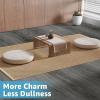 image:imageArt3d Peel and Stick Vinyl Floor Tiles 30Pack 12 x 12 inch Self Adhesive Waterproof Flooring Wood Planks for Kitchen Dining Room Bedrooms Cover 30 Sq Ft Dark Brown OakGrey Oak