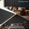 image:imageArt3d 2 Pack 945 x 24 inch Wood Slat Acoustic Panels for Wall amp Ceiling  31 sqft 3D Fluted Sound Absorbing Panel with Wood Finish OakBlackwood