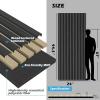 image:imageArt3d 2 Pack 945 x 24 inch Wood Slat Acoustic Panels for Wall amp Ceiling  31 sqft 3D Fluted Sound Absorbing Panel with Wood Finish OakBlackwood