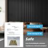 image:imageArt3d 2 Pack 945 x 24 inch Wood Slat Acoustic Panels for Wall amp Ceiling  31 sqft 3D Fluted Sound Absorbing Panel with Wood Finish OakBlackwood