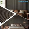 image:imageArt3d 2 Pack 945 x 24 inch Wood Slat Acoustic Panels for Wall amp Ceiling  31 sqft 3D Fluted Sound Absorbing Panel with Wood Finish OakBrown Walnut