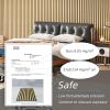 image:imageArt3d 2 Pack 945 x 24 inch Wood Slat Acoustic Panels for Wall amp Ceiling  31 sqft 3D Fluted Sound Absorbing Panel with Wood Finish OakOak