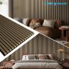 image:imageArt3d 2 Pack 945 x 24 inch Wood Slat Acoustic Panels for Wall amp Ceiling  31 sqft 3D Fluted Sound Absorbing Panel with Wood Finish OakPeach