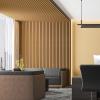 image:imageArt3d 2 Pack 945 x 24 inch Wood Slat Acoustic Panels for Wall amp Ceiling  31 sqft 3D Fluted Sound Absorbing Panel with Wood Finish OakTeak