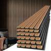 image:imageArt3d 4Piece Wood Slat Acoustic Panels for Stylish Decor and Noise Reduction 3D Textured Panel for Ceiling and Wall CherryWalnut