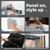 image:imageArt3d Acoustic Lightweight Slat Wall Panel Waterproof Wood Textured Wainscoting Panel Samples Pack  5 ColorsBoxwood