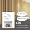 image:imageArt3d Wood Slat Acoustic Panels Set of 4  3D Fluted SoundAbsorbing Panels for Walls amp Ceilings Natural OakNatural Oak
