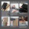 image:imageArt3d Wood Slat Acoustic Panels Set of 4  3D Fluted SoundAbsorbing Panels for Walls amp Ceilings Natural OakNatural Oak