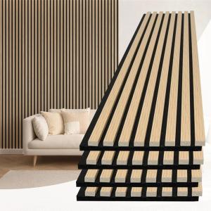 image:imageArt3d Acoustic Lightweight Slat Wall Panel Waterproof Wood Textured Wainscoting Panel Samples Pack  5 ColorsBoxwood