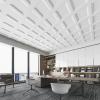 image:imageArt3d Drop Ceiling Tiles 12 Pack 2ft x 2ft PVC Glueup Ceiling Tiles 24x24 Wall Tiles for Indoor Decor Home Office Coffee Shop Restaurant Gym Covers 48 Sq Ft Square BlackSquare White