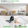 image:imageArt3d Drop Ceiling Tiles 12 Pack 2ft x 2ft PVC Glueup Ceiling Tiles 24x24 Wall Tiles for Indoor Decor Home Office Coffee Shop Restaurant Gym Covers 48 Sq Ft Square BlackRectangular White