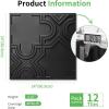 image:imageArt3d Drop Ceiling Tiles 12 Pack 2ft x 2ft PVC Glueup Ceiling Tiles 24x24 Wall Tiles for Indoor Decor Home Office Coffee Shop Restaurant Gym Covers 48 Sq Ft Square BlackBlack