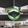 image:imageArt3d Drop Ceiling Tiles 12 Pack 2ft x 2ft PVC Glueup Ceiling Tiles 24x24 Wall Tiles for Indoor Decor Home Office Coffee Shop Restaurant Gym Covers 48 Sq Ft Square BlackBlack