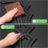 image:imageArt3d Drop Ceiling Tiles 12 Pack 2ft x 2ft PVC Glueup Ceiling Tiles 24x24 Wall Tiles for Indoor Decor Home Office Coffee Shop Restaurant Gym Covers 48 Sq Ft Square BlackBlack
