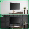 image:imageArt3d 10 Pack Smooth Drop Ceiling Tiles 24x48 Cover 80 Sqft PVC Decorative Ceiling Tiles 2x4 ft FireRated Tiles for Interior Decor Home Office Restaurant and Gym Matte Regular WhiteMatte Black