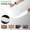 image:imageArt3d 10 Pack Smooth Drop Ceiling Tiles 24x48 Cover 80 Sqft PVC Decorative Ceiling Tiles 2x4 ft FireRated Tiles for Interior Decor Home Office Restaurant and Gym Matte Regular WhiteMatte Regular White