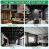 image:imageArt3d 10 Pack Smooth Drop Ceiling Tiles 24x48 Cover 80 Sqft PVC Decorative Ceiling Tiles 2x4 ft FireRated Tiles for Interior Decor Home Office Restaurant and Gym Matte Regular WhiteMatte Black
