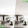 image:imageArt3d 10 Pack Smooth Drop Ceiling Tiles 24x48 Cover 80 Sqft PVC Decorative Ceiling Tiles 2x4 ft FireRated Tiles for Interior Decor Home Office Restaurant and Gym Matte Regular WhiteMatte Regular White
