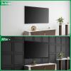 image:imageArt3d 10 Pack Smooth Drop Ceiling Tiles 24x48 Cover 80 Sqft PVC Decorative Ceiling Tiles 2x4 ft FireRated Tiles for Interior Decor Home Office Restaurant and Gym Matte Regular WhiteMatte Black