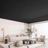 image:imageArt3d 10 Pack Smooth Drop Ceiling Tiles 24x48 Cover 80 Sqft PVC Decorative Ceiling Tiles 2x4 ft FireRated Tiles for Interior Decor Home Office Restaurant and Gym Matte Regular WhiteDeep Regular Black