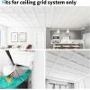 image:imageArt3d 36Pack Square Drop Ceiling Tile 2ft x 2ft in White PVC Ceiling Panel 24 x 24in  Covers 144 Sqft MultiPack Compatible with 1516 Drop Ceiling Grid SystemWhite