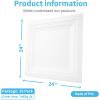 image:imageArt3d 36Pack Square Drop Ceiling Tile 2ft x 2ft in White PVC Ceiling Panel 24 x 24in  Covers 144 Sqft MultiPack Compatible with 1516 Drop Ceiling Grid SystemWhite