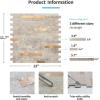 image:imageArt3d 10Sheet Peel and Stick Backsplash Tile for Kitchen Bathroom Fireplace Laundry Room in Distressed WoodEcru Slate
