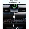 image:imageArt3d 8 Pack Magnetic Cable Clips Black Cable Management Accessories Cord Smooth Adjustable amp Adhesive Backing Cord Organizer for Office Home Organization Desk Wall Nightstand Phone CarWhite