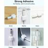 image:imageArt3d 8 Pack Magnetic Cable Clips Black Cable Management Accessories Cord Smooth Adjustable amp Adhesive Backing Cord Organizer for Office Home Organization Desk Wall Nightstand Phone CarWhite