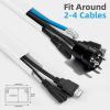 image:imageArt3d Cord Hider 120in Cord Cover Large Cable Hider Self Adhesive Wire Covers for 4 Cords Paintable Cable Raceway Wire Hider Wall Mount TV Cords Management 8X W094 H054in White360in
