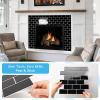 image:imageArt3d Peel and Stick Black with Silver Grout Wall Tiles  10Pack of 12 x12 Thickened Design Backsplash SelfAdhesive Tile for Kitchen amp Bathroom DecorBlack With Silver Grout