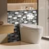 image:imageArt3d Peel and Stick Black with Silver Grout Wall Tiles  10Pack of 12 x12 Thickened Design Backsplash SelfAdhesive Tile for Kitchen amp Bathroom DecorGranite