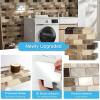 image:imageArt3d Peel and Stick Black with Silver Grout Wall Tiles  10Pack of 12 x12 Thickened Design Backsplash SelfAdhesive Tile for Kitchen amp Bathroom DecorYellow Jasper