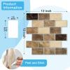 image:imageArt3d Peel and Stick Black with Silver Grout Wall Tiles  10Pack of 12 x12 Thickened Design Backsplash SelfAdhesive Tile for Kitchen amp Bathroom DecorYellow Jasper