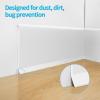 image:imageArt3d 20ft Vinyl Wall Baseboard Trim Peel and Stick for Wall Edges Furniture Decoration Wall Molding Trim BlackBaseboard Snowwhite