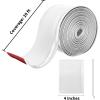 image:imageArt3d 20ft Vinyl Wall Baseboard Trim Peel and Stick for Wall Edges Furniture Decoration Wall Molding Trim BlackBaseboard Snowwhite