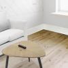 image:imageArt3d 20ft Vinyl Wall Baseboard Trim Peel and Stick for Wall Edges Furniture Decoration Wall Molding Trim BlackBaseboard Snowwhite
