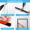 image:imageArt3d 20ft Vinyl Wall Baseboard Trim Peel and Stick for Wall Edges Furniture Decoration Wall Molding Trim BlackMolding Trim Black