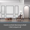image:imageArt3d 20ft Vinyl Wall Baseboard Trim Peel and Stick for Wall Edges Furniture Decoration Wall Molding Trim BlackMolding Trim Black
