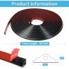 image:imageArt3d 20ft Vinyl Wall Baseboard Trim Peel and Stick for Wall Edges Furniture Decoration Wall Molding Trim BlackMolding Trim Black
